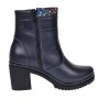 Ghete dama din piele naturala imblanite Bleumarin Amyra MV47BLCOL