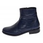 Ghete barbati office elegante din piele naturala cu fermoar Bleumarin TANCABL