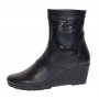 Ghete dama din piele naturala imblanite Orto Negre MVS34ORT