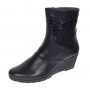 Ghete dama din piele naturala imblanite Orto Negre MVS34ORT