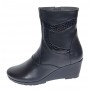 Ghete dama din piele naturala imblanite Orto Negre MVS34ORT