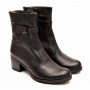 Ghete dama casual negre din piele naturala box GD204N