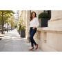 Pantofi dama casual din piele naturala cu platforma de 7 cm MARA GRENA