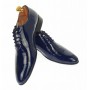 Oferta marimea38, 41 - Pantofi barbati eleganti bleumarin din piele naturala lac, ENZO - LMOD1BLMLAC