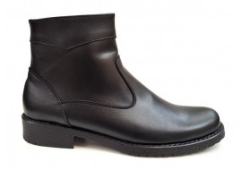 Ghete barbati casual, din piele naturala, cu fermoar, imblanite, Y044N