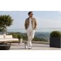 Pantofi barbati casual din piele naturala Kairo Alb Box