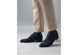 Pantofi barbati eleganti din piele naturala intoarsa – Enzo Bleumarin ENZOBLV