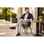 Pantofi barbati bleumarin din piele naturala intoarsa GKR103BLVEL