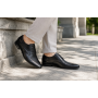 Pantofi barbati eleganti din piele naturala de culoare neagra PNOU371N