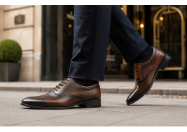 Marimea 39, 40 Pantofi eleganti din piele naturala Maro Cognac - 886MI