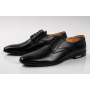 Pantofi barbati eleganti din piele naturala de culoare neagra PNOU371N