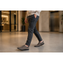 Pantofi barbati perforati din piele naturala - Sport Casual Gri 128GRI