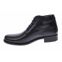 Ghete barbati imblanite din piele naturala elegante de culoare neagra GB33N