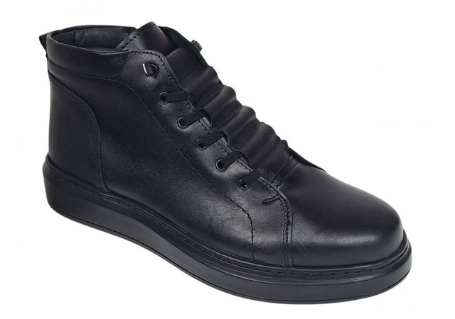 Ghete barbati casual din piele naturala, imblanite, GKR350N