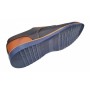 Pantofi barbati casual din piele naturala bleumarin - maro RSY470BL
