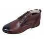 Ghete barbati casual din piele naturala maro imblanite GKR56M