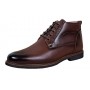 Ghete barbati casual din piele naturala maro imblanite GKR56M