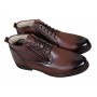 Ghete barbati casual din piele naturala maro imblanite GKR56M