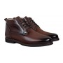 Ghete barbati casual din piele naturala maro imblanite GKR56M