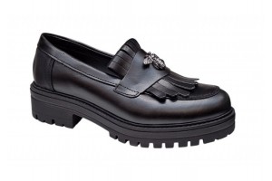 Pantofi dama casual din piele naturala de culoare neagra Sasha GKR4XN