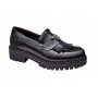 Pantofi dama casual din piele naturala culoare neagra Sasha