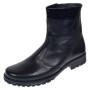 Oferta 38 Ghete dama din piele naturala cu fermoar negre imblanite LMVS21NL