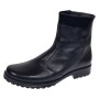 Oferta 38 Ghete dama din piele naturala cu fermoar negre imblanite LMVS21NL