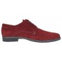 Pantofi barbati casual din piele naturala intoarsa bordeaux PAVELV