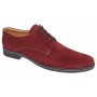 Pantofi barbati casual din piele naturala intoarsa bordeaux PAVELV