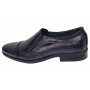 Pantofi barbati eleganti din piele naturala Bleumarin fara siret GKR232BL