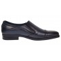 Pantofi barbati eleganti din piele naturala Bleumarin fara siret GKR232BL
