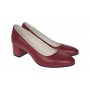 Pantofi eleganti dama, rosii, din piele naturala box, toc 5 cm - NA73ROSU