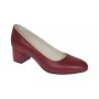 Pantofi eleganti dama, rosii, din piele naturala box, toc 5 cm - NA73ROSU