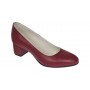 Pantofi eleganti dama, rosii, din piele naturala box, toc 5 cm - NA73ROSU
