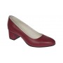 Pantofi eleganti dama, rosii, din piele naturala box, toc 5 cm - NA73ROSU