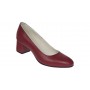 Pantofi eleganti dama, rosii, din piele naturala box, toc 5 cm - NA73ROSU