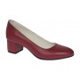 Pantofi eleganti dama, rosii, din piele naturala box, toc 5 cm - NA73ROSU