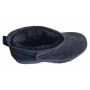 Ghete dama scurte din piele ecologica tip velur imblanite Urban Next Step A89BLK