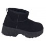 Ghete dama scurte din piele ecologica tip velur imblanite Urban Next Step A89BLK