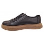 Pantofi barbati casual din piele naturala Negru Gold GKR122N