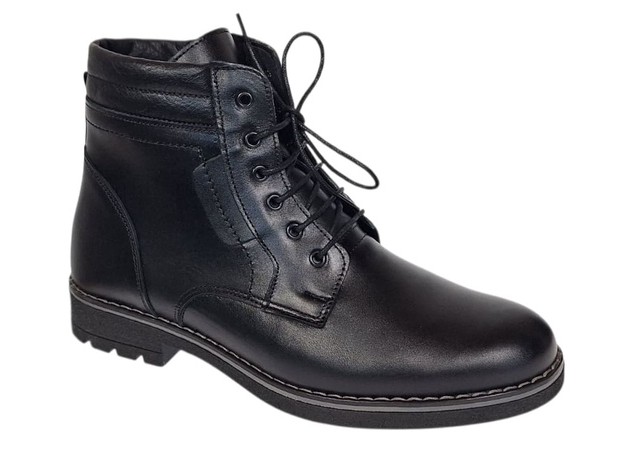 Ghete casual barbati din piele naturala imblanite Tomy Negru GKR26N Ghete casual barbati din piele naturala imblanite Tomy Negru GKR26N