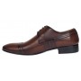 Oferta marimea 39 Pantofi barbati eleganti din piele naturala maro L032MBOX