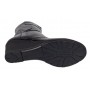 Ghete dama din piele naturala cu fermoar imblanite Negru MVS31N