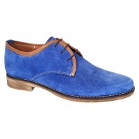 Marimea 38 Pantofi barbati casual din piele naturala intoarsa Albastru PRAMFBLUE