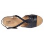 Sandale dama negre din piele naturala cu platforme de 8.5cm BVS45N