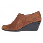 Botine dama din piele naturala intoarsa Maro Brun cu platforme de 5 cm - Mira Velur 