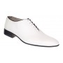 Pantofi barbati albi eleganti din piele naturala Elion - 024AN