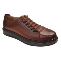 Pantofi sport-casual barbati maro din piele naturala DeSuceava RSY01M