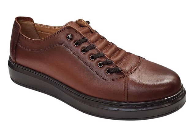 Pantofi sport-casual barbati maro din piele naturala DeSuceava RSY01M
