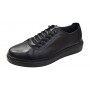 Pantofi sport-casual barbati din piele naturala culoare neagra DeSuceava RSY01N